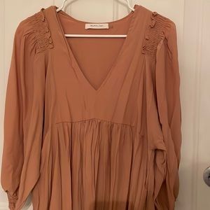 Burnt orange MIDI Dress